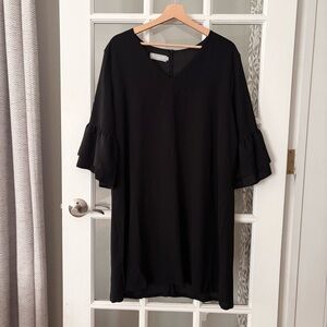 ☀️BELONGSCI Ruffle Sleeve Shift Dress Sz XXL NWOT